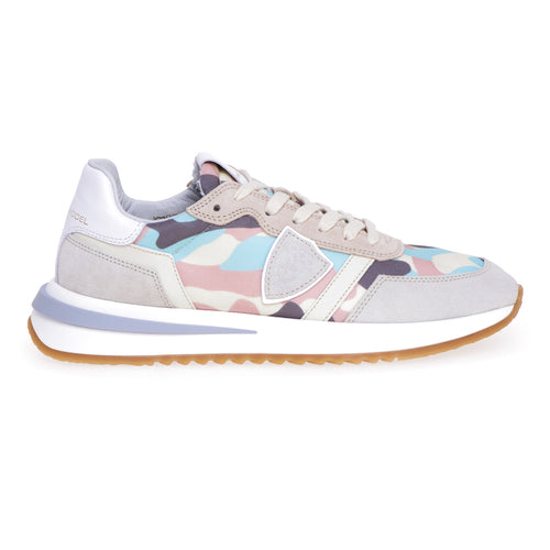 Sneaker Philippe Model Tropez 2.1 in camoscio e tessuto