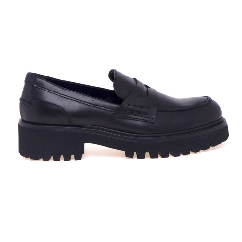 Guglielmo Rotta leather moccasin with rubber sole