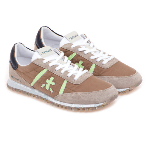 Sneaker Premiata Sean in camoscio e tessuto - 2