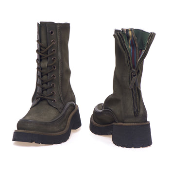 Anfibio Felmini in camoscio con cucitura stile norvegese - 4