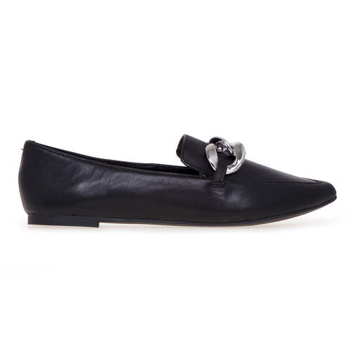 Steve Madden leather slipper with maxi chain - 1