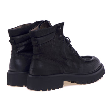 Pawelk's lace-up boot in aged leather with lug sole - 3