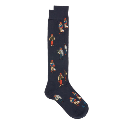 In The Box long socks with "Mister Box" pattern