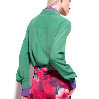 Camicia Pinko misto seta con taschini - 6