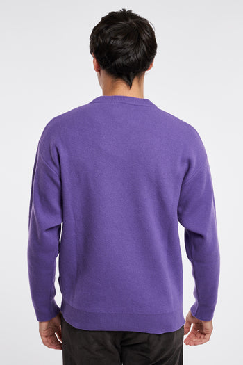 Daniele Fiesoli oversized crewneck sweater in piquet stitch wool - 5