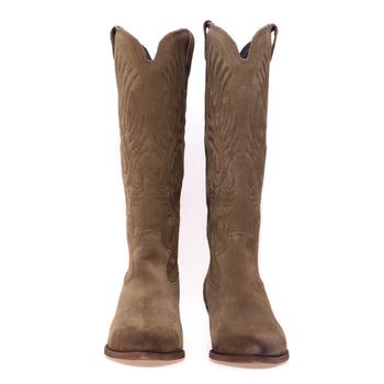 Felmini Texan-Stiefel aus Wildleder mit Stickerei - 5