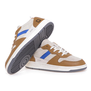 Sneaker D.A.T.E. Court 2.0 Pop in camoscio e pelle - 4