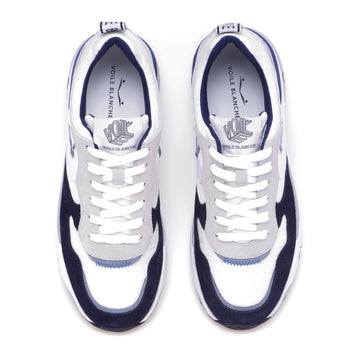 Sneaker Voile Blanche Jhimmy in camoscio e nylon - 5