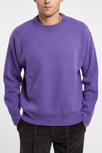 Daniele Fiesoli oversized crewneck sweater in piquet stitch wool - 3