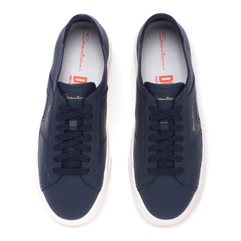 Sneaker Santoni DBS in pelle martellata sfoderata - 5