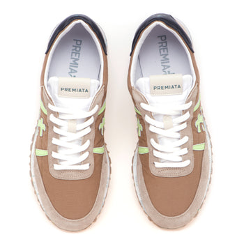 Sneaker Premiata Sean in camoscio e tessuto - 5