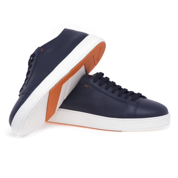 Santoni-Sneaker aus gehämmertem Leder - 4