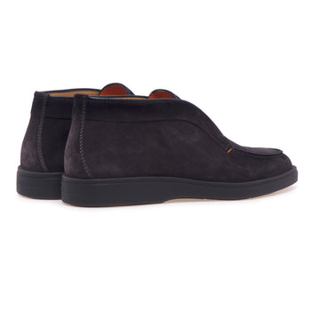 Santoni ankle boots in suede without laces - 3