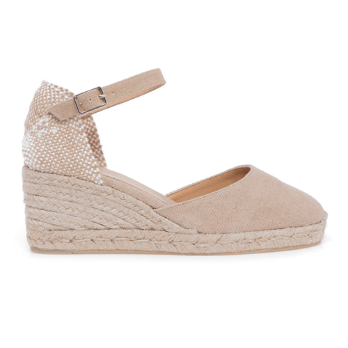 Espadrillas Castaner Carol/6 in canvas con zeppa 70 mm