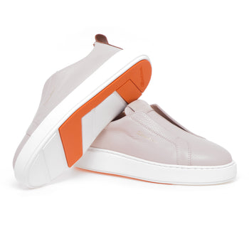 Sneaker Santoni slip-on in pelle martellata - 4