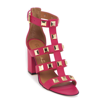 Sandalo Via Roma 15 in nappa con maxi borchie - 4