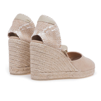 Espadrillas Castaner Carina/8 in canvas con zeppa 90 mm - 3