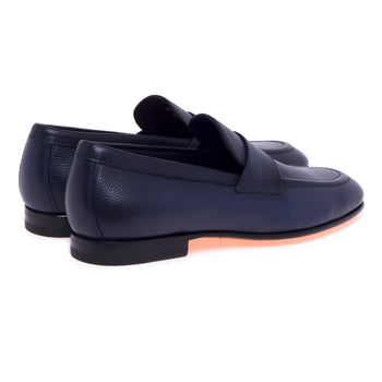 Mocassino Santoni in pelle grain tamponata - 3