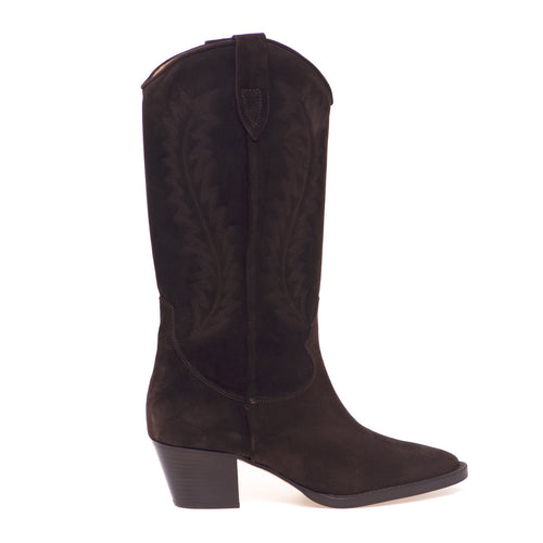 Anna F. Texan boot in suede