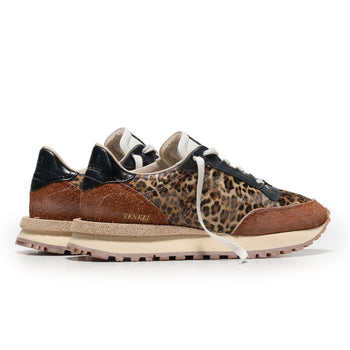 Hidnander Tenkei sneaker in suede and spotted fabric - 3