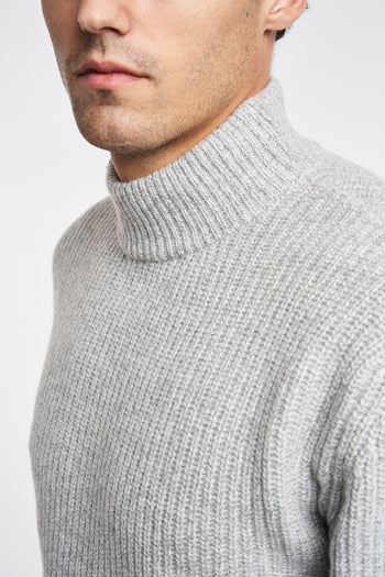 Daniele Fiesoli English ribbed turtleneck in wool blend - 6