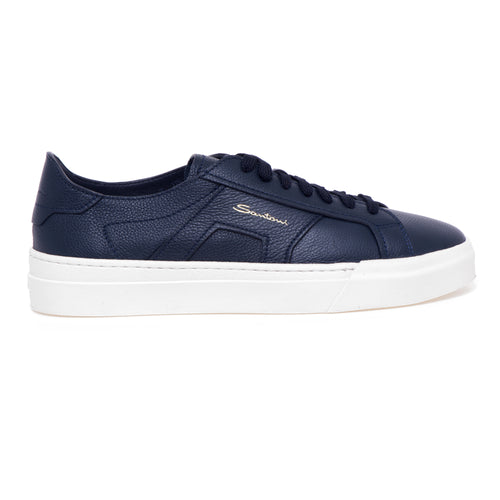 Sneaker Santoni DBS in pelle martellata sfoderata