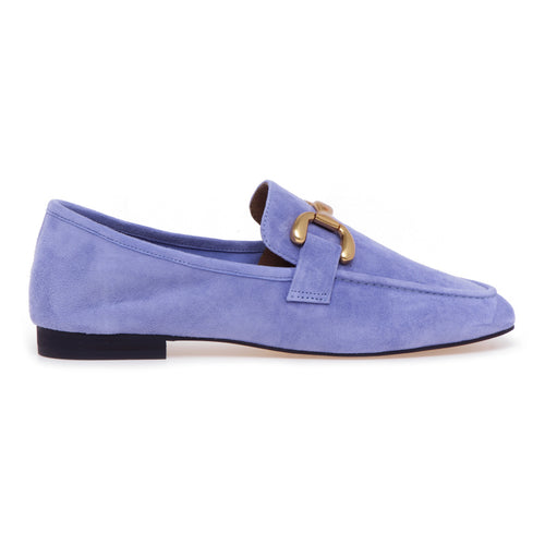 Bibi Lou suede moccasin with horsebit