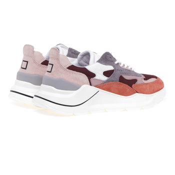 Sneaker D.A.T.E. Fuga Hairy in camoscio e tessuto - 3