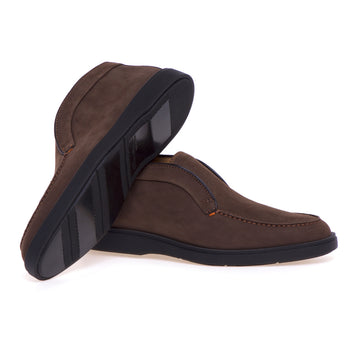 Santoni ankle boot in nubuck without laces - 4