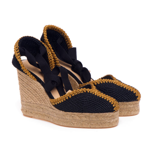 Espadrillas Castaner Coeur in tesssuto fantasia con zeppa 110 mm - 2