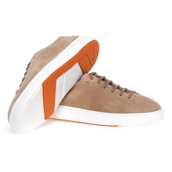 Sneaker Santoni in camoscio senza cuciture - 4