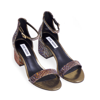 Steve Madden Sandale mit mehrfarbigen Strasssteinen und 55 mm Absatz - 5
