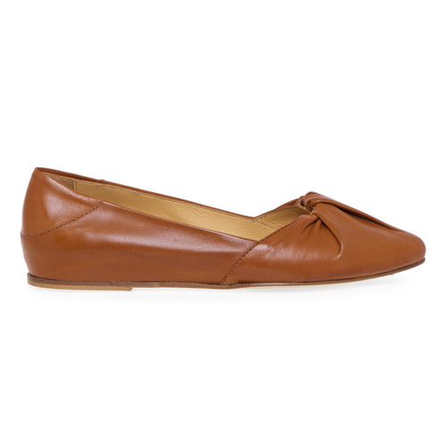 Viola Ricci shoe in leather with knotting