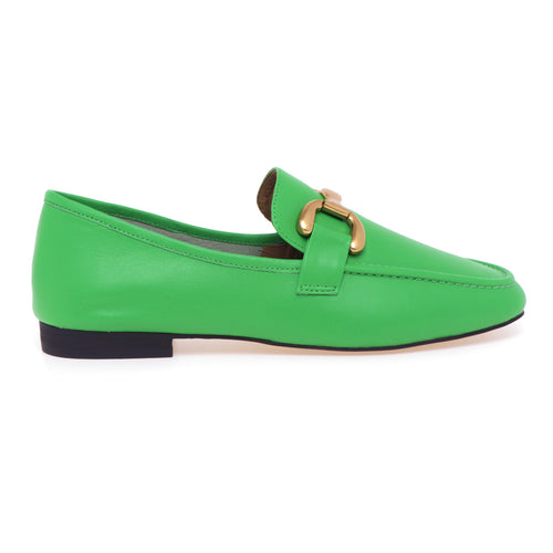 Bibi Lou leather moccasin with horsebit