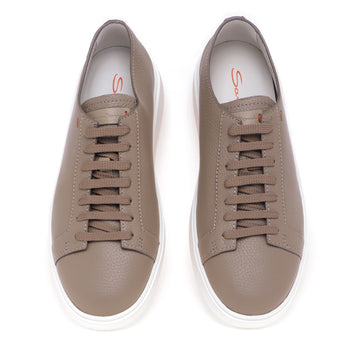 Santoni-Sneaker aus gehämmertem Leder - 5