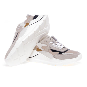 Sneaker D.A.T.E. Fuga in camoscio e tessuto - 4