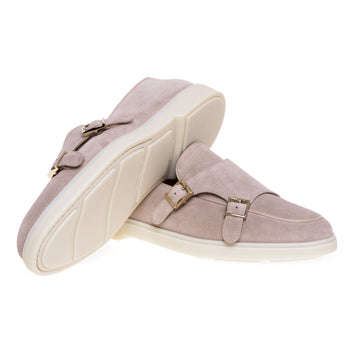 Santoni-Mokassin aus Wildleder mit Doppelschnalle - 4