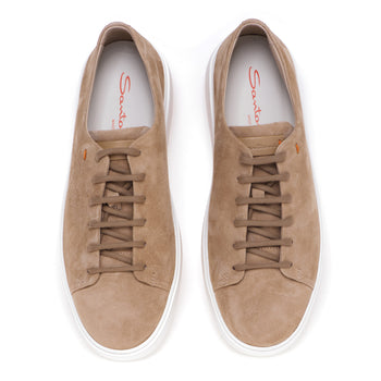 Sneaker Santoni in camoscio senza cuciture - 5