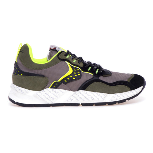 Voile Blanche Club 18 sneaker in suede and fabric