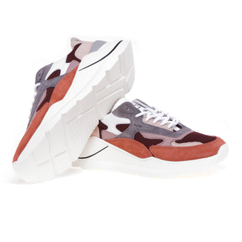 Sneaker D.A.T.E. Fuga Hairy in camoscio e tessuto - 4