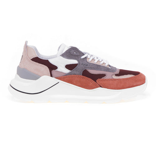 DATE Fuga Hairy sneaker in suede and fabric