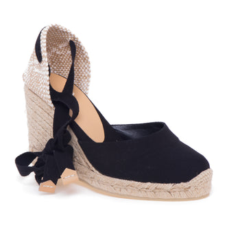 Espadrillas Castaner Carina/8 in canvas con zeppa 90 mm - 4