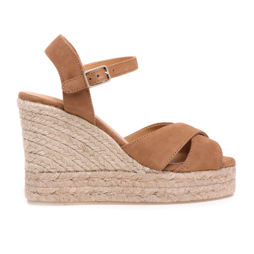 Espadrillas Castaner Blaudell in camoscio con zeppa 110 mm - 1