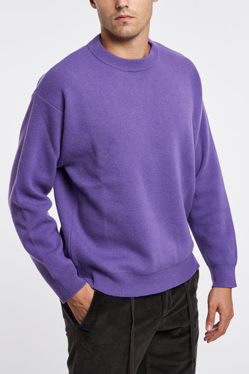 Daniele Fiesoli oversized crewneck sweater in piquet stitch wool - 4