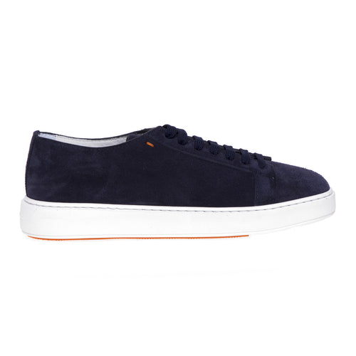 Santoni sneaker in unlined suede