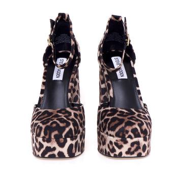 Seitlich offenes Dekolleté von Steve Madden mit Plateau und Riemen - 5