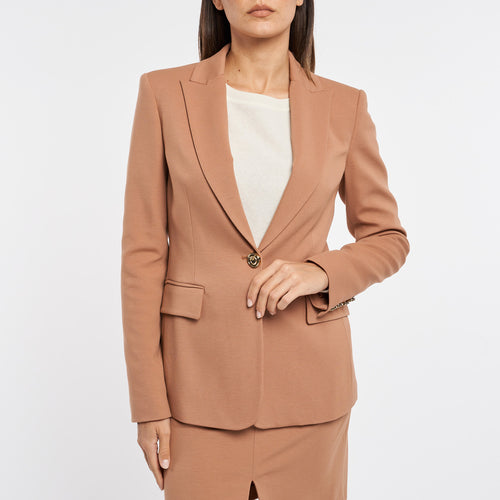 Pinko single-breasted blazer in stretch viscose