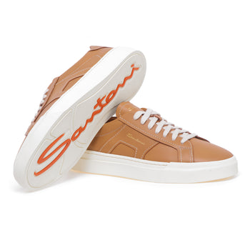 Sneaker Santoni DBS in pelle anticata - 4