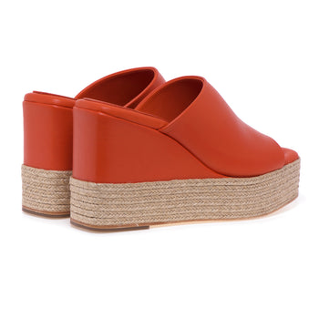 Paloma Barcelò "Juno" sabot in leather with rope wedge - 3