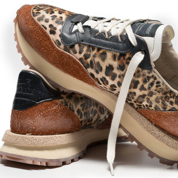 Hidnander Tenkei sneaker in suede and spotted fabric - 5